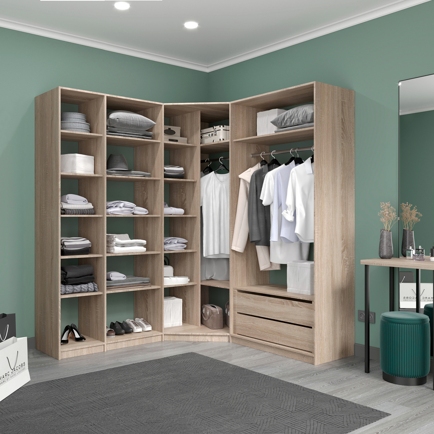 Готовые гардеробные системы "Локер"